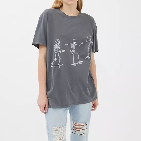 Urban Outfitters Project Social T Skateboard Skeletons Tee - Picture 3 of 7